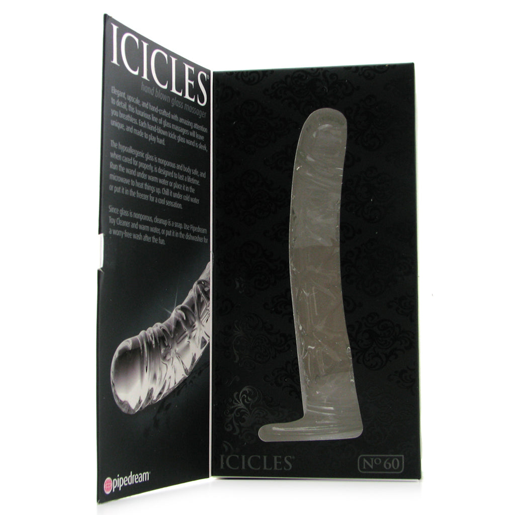 Icicles No. 60 Glass Dildo - Tophatter's Adult Products Dildo Sex Toys > Pyrex Glass Dildos - Tophatter Daily Deals