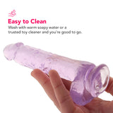 Naturally Yours 6 Inch Crystalline Dildo in Amethyst Dildo Sex Toys > Realistic Dildos - Tophatter Daily Deals