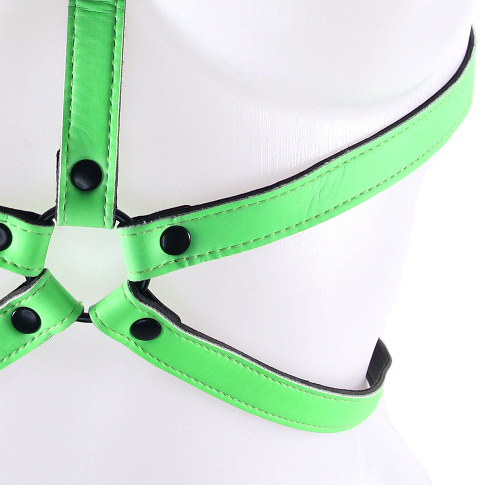 Ouch! Glow In The Dark Body Harness /XL Bondage and Fetish > Men's Bondage Wear - Tophatter Daily Deals
