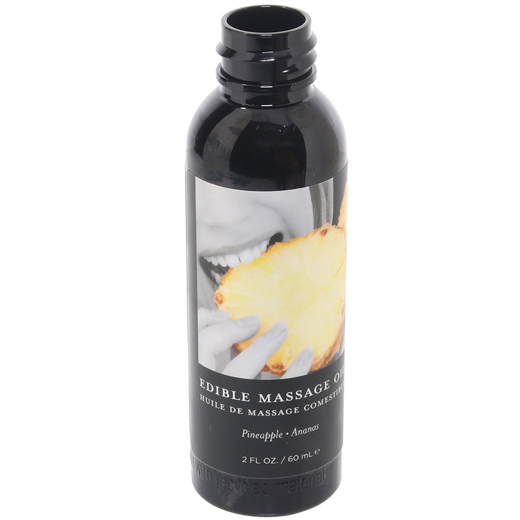 Edible Massage Oil 2oz/60ml in Pineapple - Tophatter's Adult Products Sensual Love > Massage - Tophatter Daily Deals