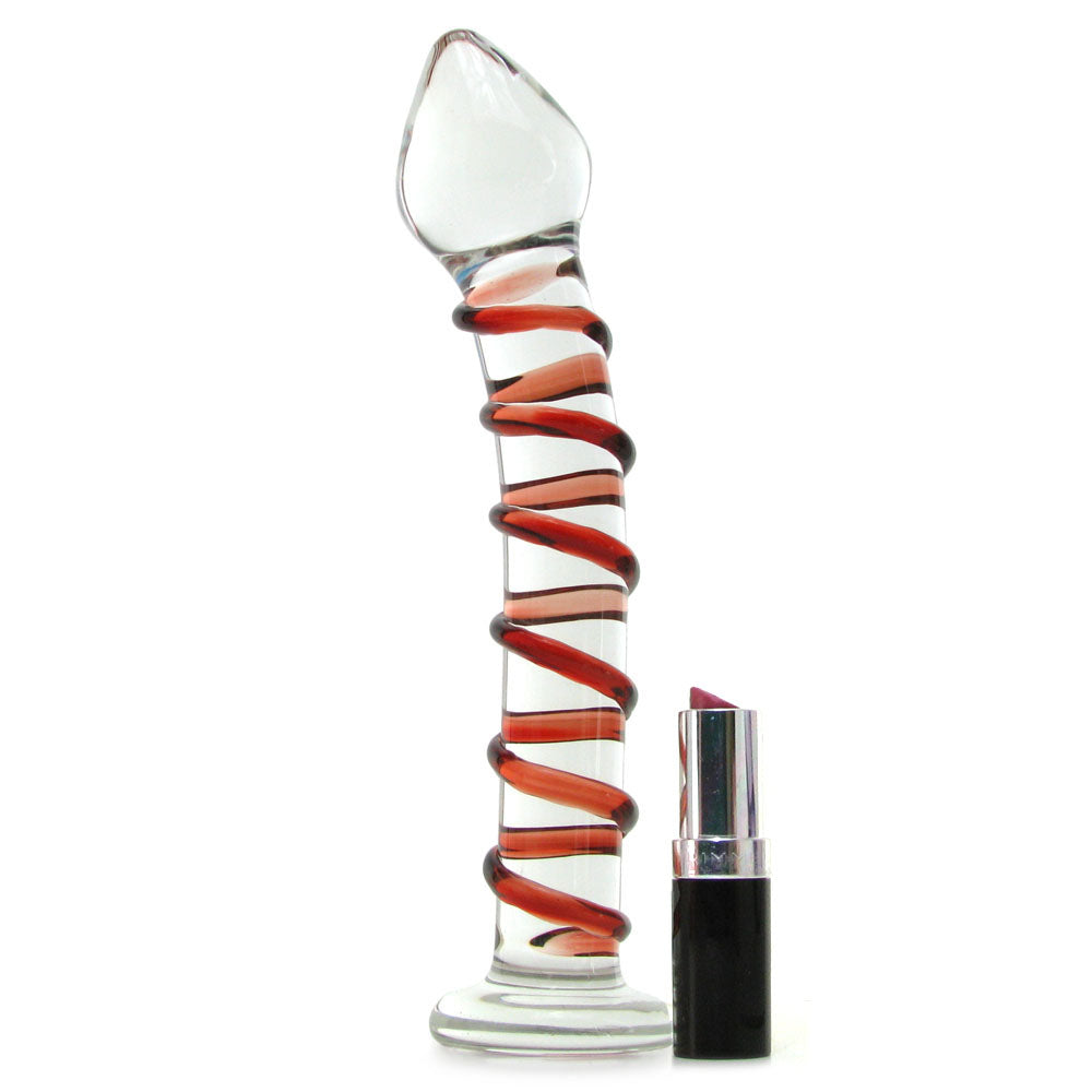 gläs Mr. Swirly Glass Dildo Dildo Sex Toys > G-Spot Dildos - Tophatter Daily Deals
