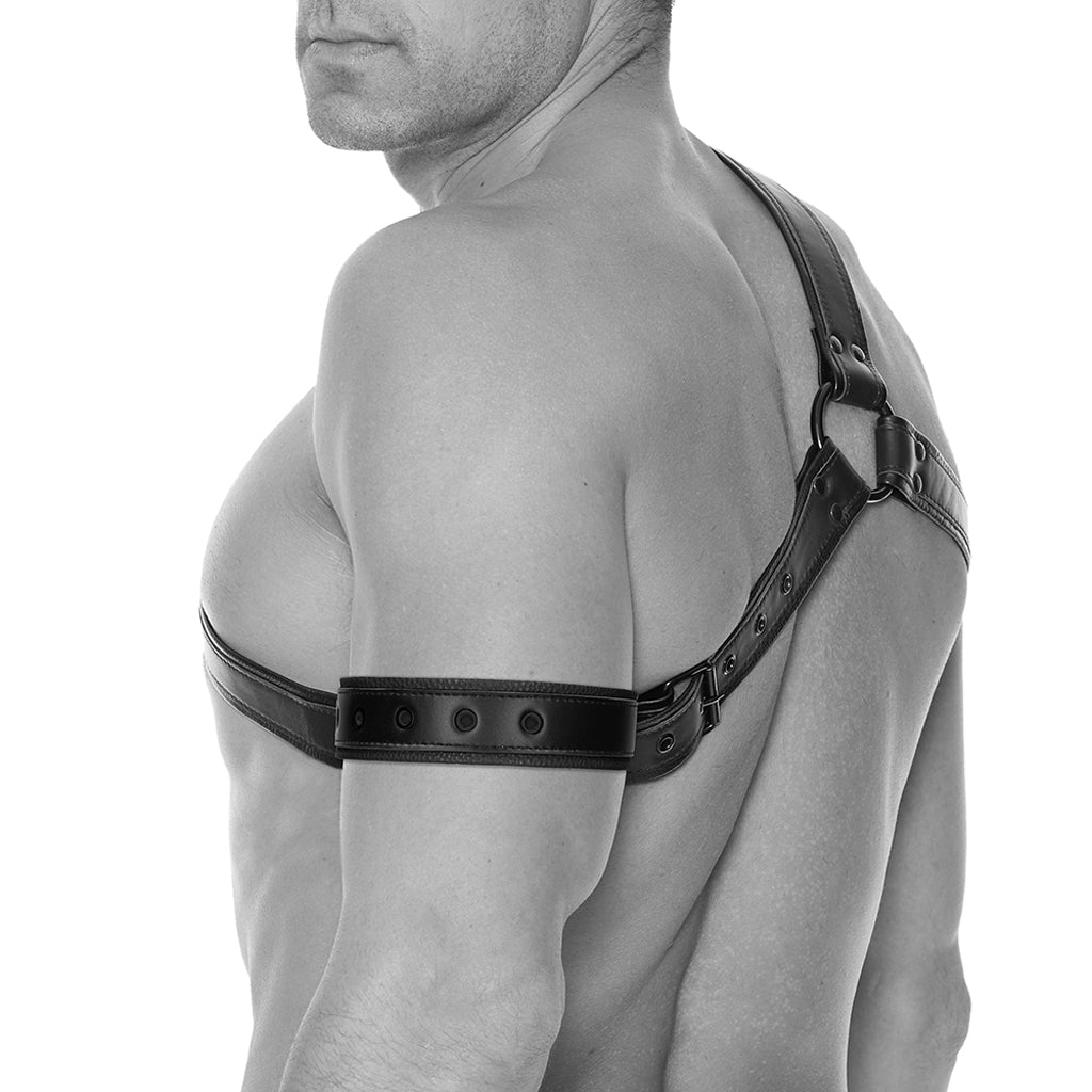 Ouch! Gladiator Harness with Arm Band Bondage and Fetish > Tools & Accessories - Tophatter Daily Deals