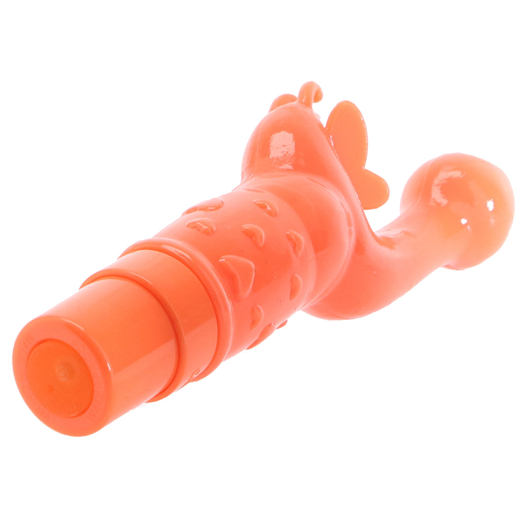Rechargeable Butterfly Kiss Vibe in Orange Vibrators > G-Spot Vibrators - Tophatter Daily Deals