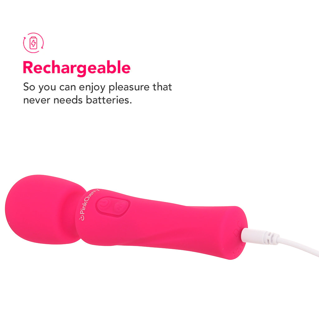 PinkCherry Travel Massager Wand - Tophatter's Adult Products Vibrators > Wands - Tophatter Daily Deals
