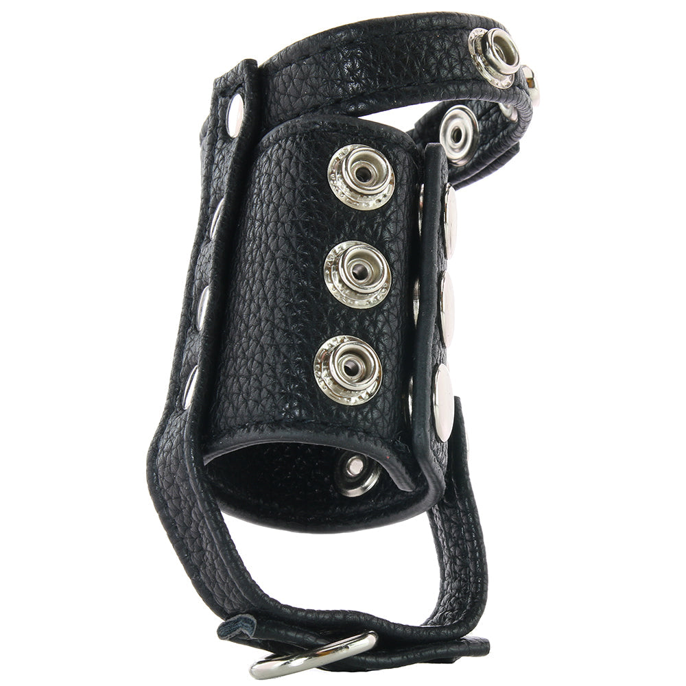 Blue Line Cock Ring with 2 Inch Ball Stretcher & Weight Rin Bondage and Fetish > Cock and Ball Devices - Tophatter Daily Deals