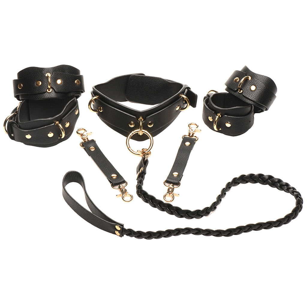 Bedroom Bliss Lover's Restraints Set in Black Bondage and Fetish > Starter BDSM Kits - Tophatter Daily Deals