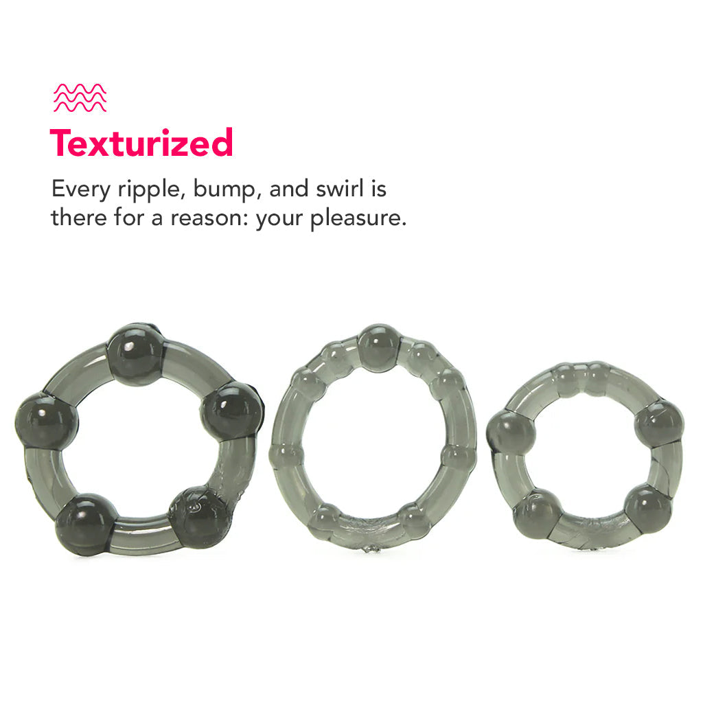 PinkCherry Island Rings Cock Rings in Smoke Cock Rings - Tophatter Daily Deals