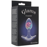 Glams Cosmic Rainbow Butt Plug in Small - Tophatter's Adult Sex Toys Online Anal Sex Toys > Butt Plugs - Tophatter Daily Deals