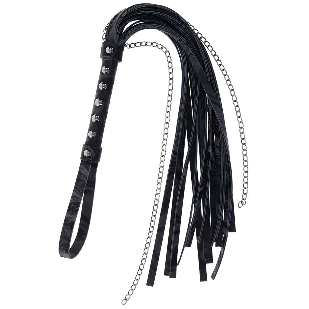 Velvet Noir Chain Flogger - Tophatter's Adult Sex Toys Online Bondage and Fetish > Whips and Crops - Tophatter Daily Deals