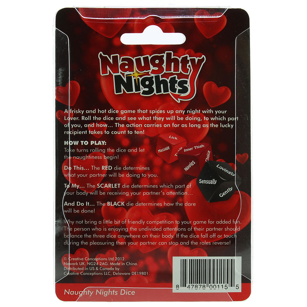 Naughty Nights Raunchy Dare Dice - Tophatter's Adult Products Sensual Love > Games - Tophatter Daily Deals