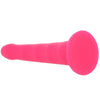 PinkCherry Premium 6.5 Inch Pink Silicone Wavy Dildo Dildo Sex Toys > G-Spot Dildos - Tophatter Daily Deals