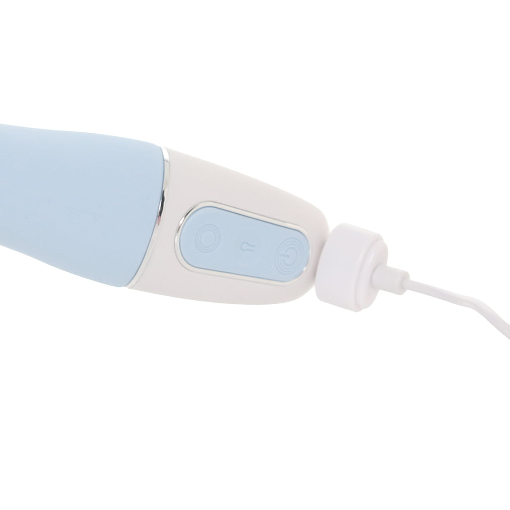 Satisfyer Air Pump Vibrator 5+ G-Spot Vibe in Blue Vibrators > G-Spot Vibrators - Tophatter Daily Deals