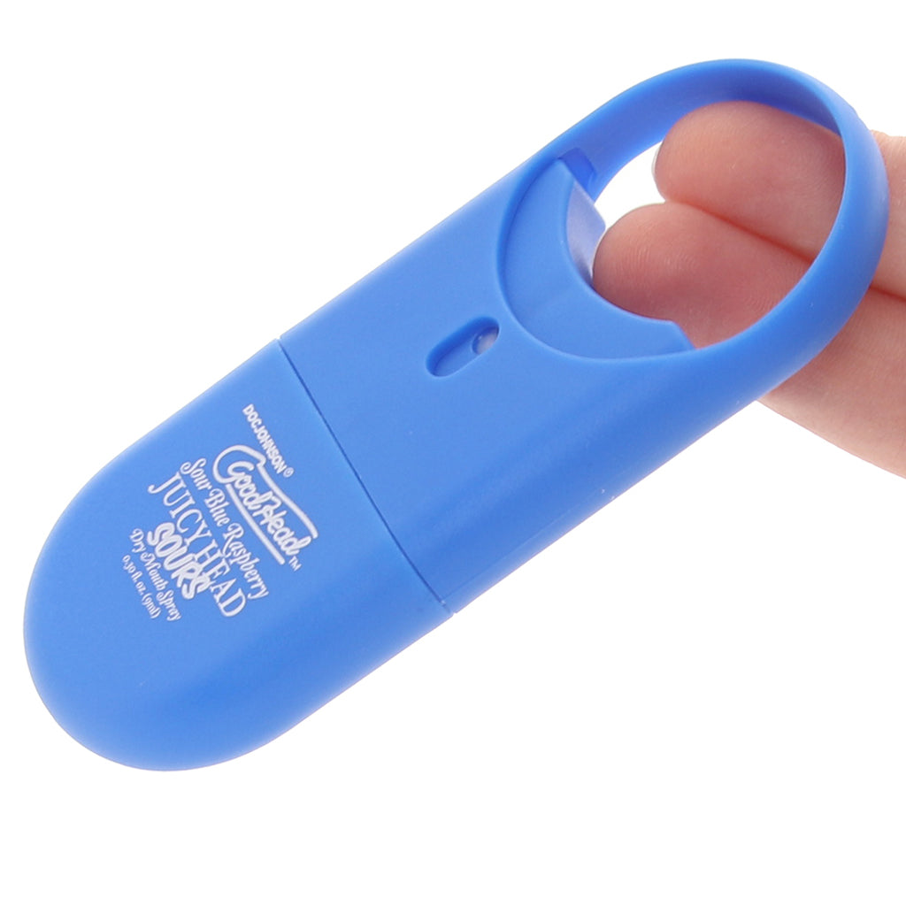 GoodHead Juicy Head Sours Spray To-Go in Blue Raspberry - Tophatter's Adult Sex Toys Online Lubes and Lotions > Flavored Sex Lubes - Tophatter Daily Deals