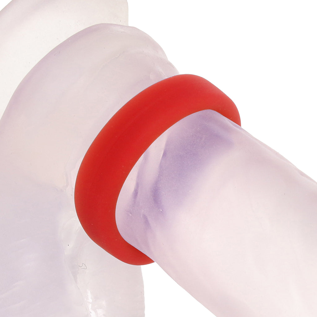 Soft Silicone C-Ring in Red - Tophatter's Adult Products Cock Rings - Tophatter Daily Deals