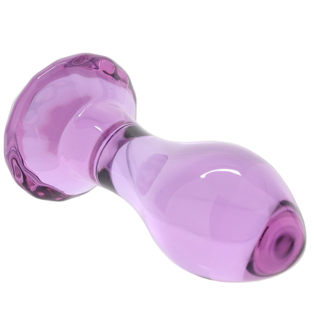 Crystal Glass Gem Plug in Purple - Tophatter's Adult Sex Toys Online Anal Sex Toys > Butt Plugs - Tophatter Daily Deals