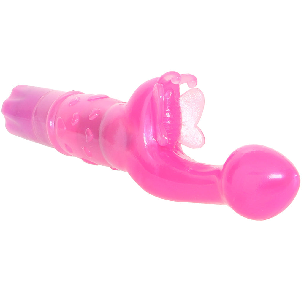PinkCherry Butterfly Kiss Vibrator in Pink Vibrators > G-Spot Vibrators - Tophatter Daily Deals
