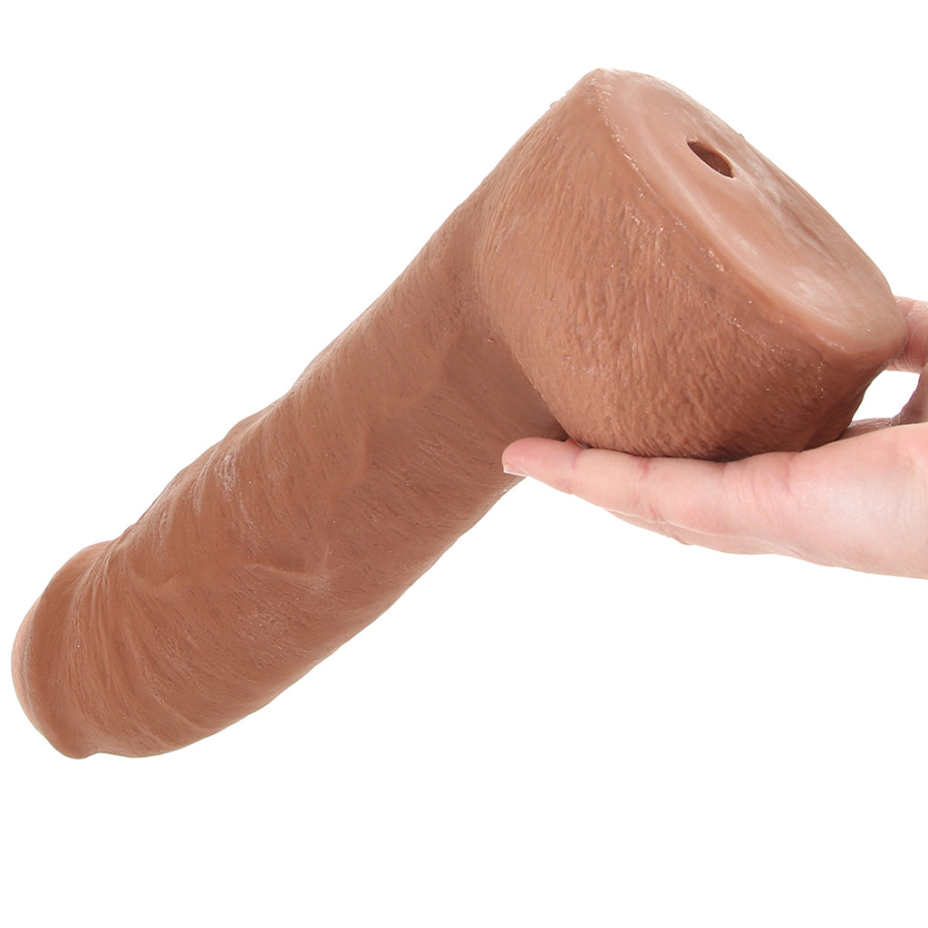 The Realistic Hung 12 Inch Cock with Balls in Caramel - Tophatter's Adult Sex Toys Online Dildo Sex Toys > Realistic Dildos - Tophatter Daily Deals