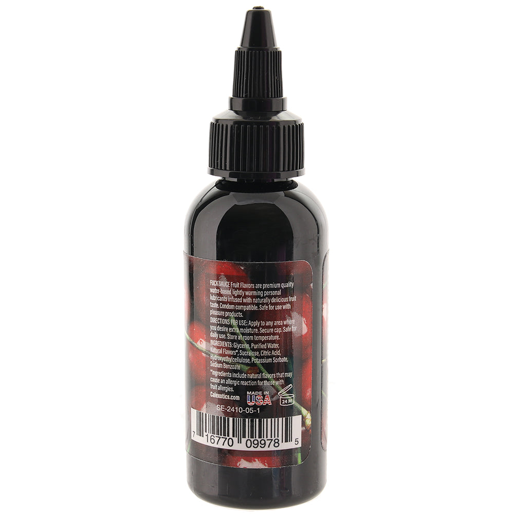 F**k Sauce Water Based Lube 2oz/60ml in Cherry - Tophatter's Adult Products Lubes and Lotions > Flavored Sex Lubes - Tophatter Daily Deals