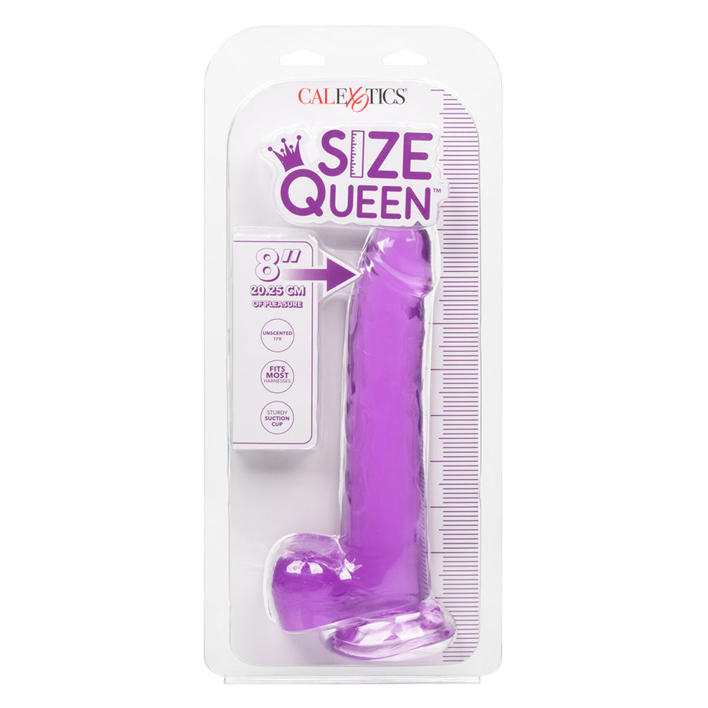 Size Queen 8 Inch Jelly Dildo in Purple - Tophatter's Adult Products Dildo Sex Toys > Realistic Dildos - Tophatter Daily Deals