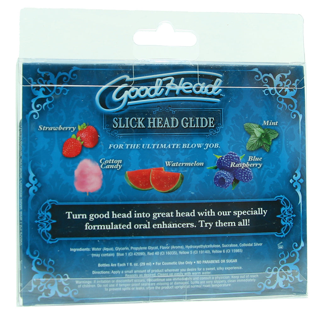 GoodHead Slick Head Glide 5 Pack in 1oz x5 - Tophatter's Adult Products Lubes and Lotions > Flavored Sex Lubes - Tophatter Daily Deals
