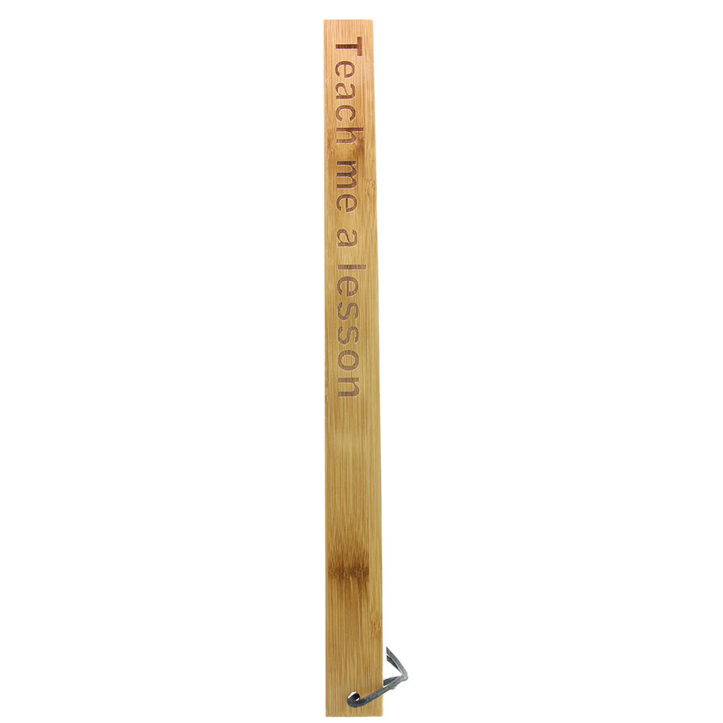 Teach Me a Lesson Bamboo Paddle - Tophatter's Adult Products Bondage and Fetish > Whips and Crops - Tophatter Daily Deals