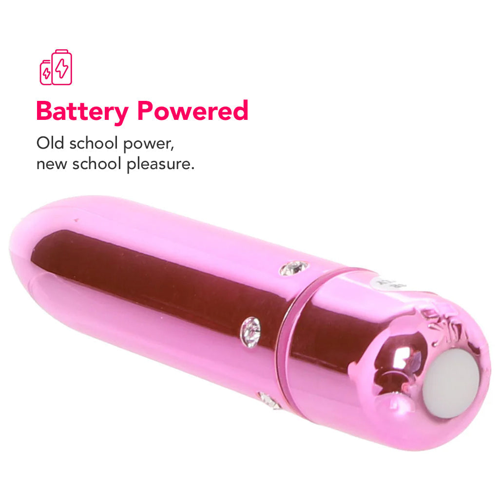 Crystal High Intensity Bullet Vibe in Pink - Tophatter's Adult Products Vibrators > Bullet and Egg Vibrators - Tophatter Daily Deals