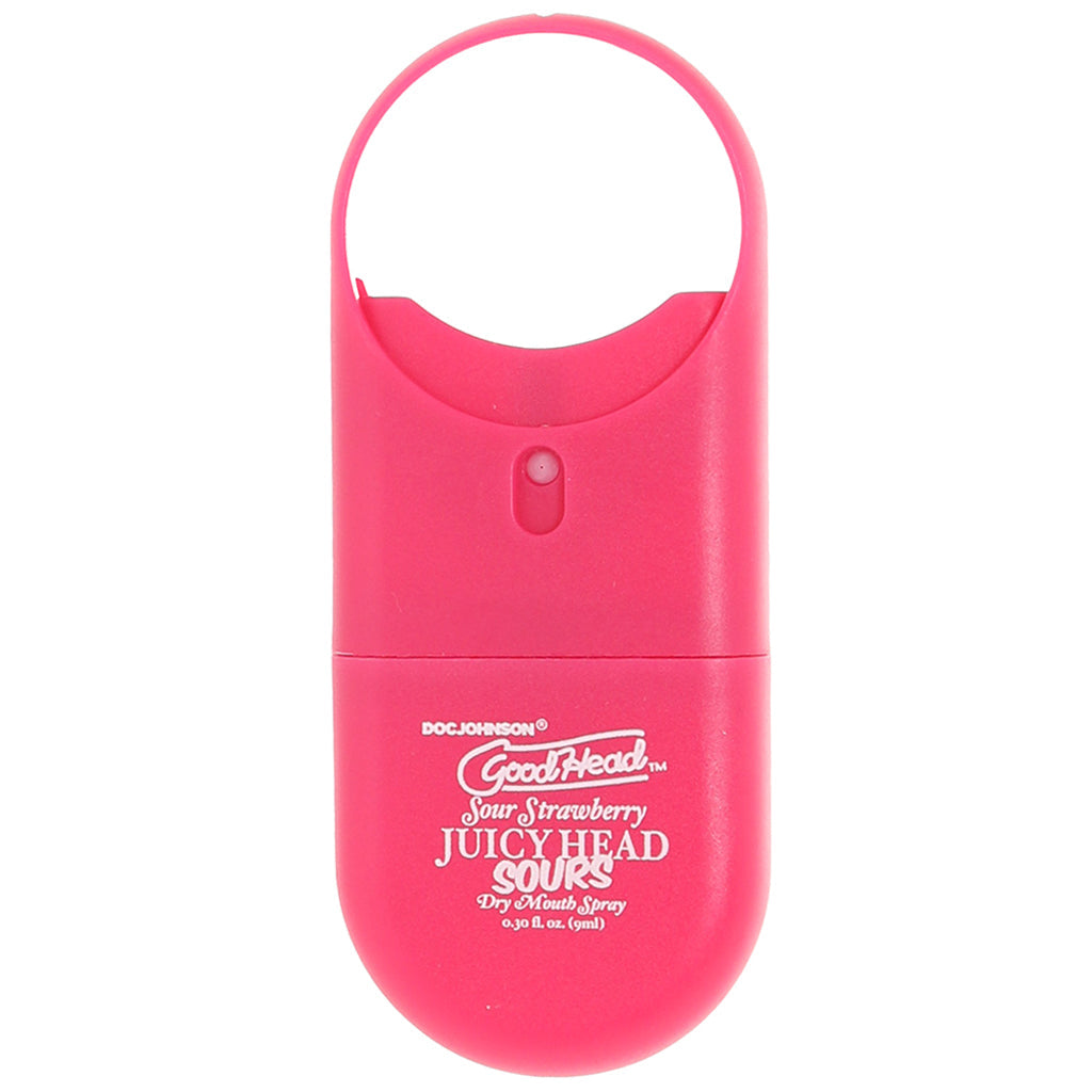 GoodHead Juicy Head Sours Spray To-Go in Strawberry - Tophatter's Adult Sex Toys Online Lubes and Lotions > Flavored Sex Lubes - Tophatter Daily Deals