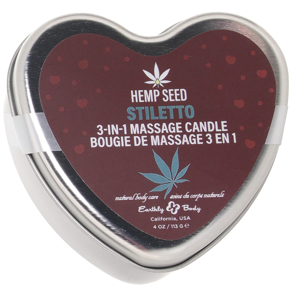 3-in-1 Massage Heart Candle 4oz/113g in Stiletto Lubes and Lotions > Erotic Massage Oils - Tophatter Daily Deals