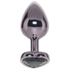 Jewel Black Diamond Heart Plug in Large Anal Sex Toys > Butt Plugs - Tophatter Daily Deals