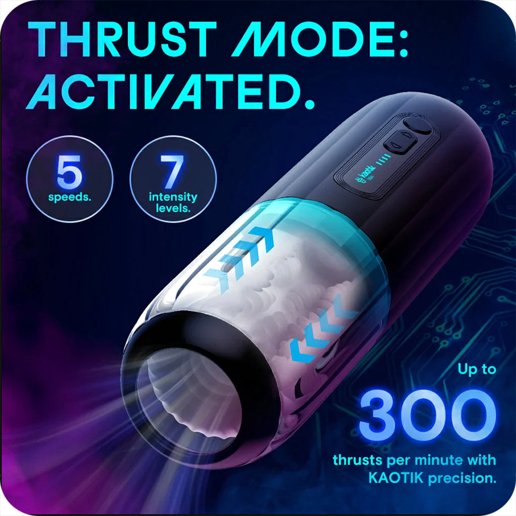 Kaotik Labs The Shockwave Thrusting Masturbator Male Masturbators > Auto Strokers - Tophatter Daily Deals