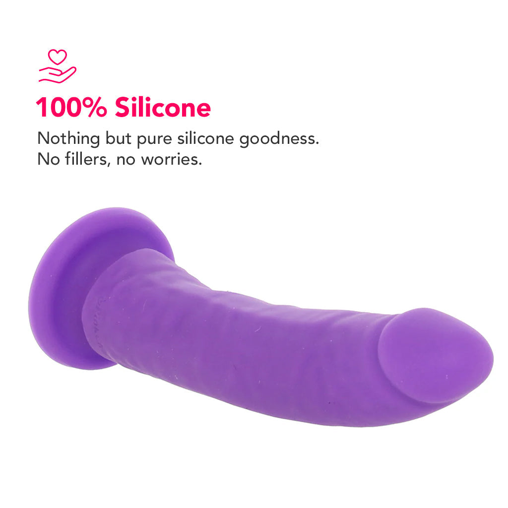 PinkCherry Premium 6.5 Inch Purple Silicone Realistic Dildo - Tophatter's Adult Products Dildo Sex Toys > Realistic Dildos - Tophatter Daily Deals