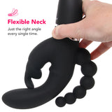 PinkCherry Triple Rabbit Vibe in Black Vibrators > Rabbit Vibrators - Tophatter Daily Deals