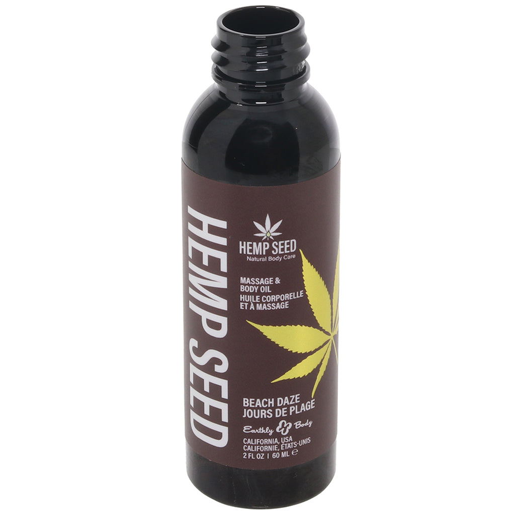 Hemp Seed Massage Oil 2oz/60ml in Beach Daze Sensual Love > Massage - Tophatter Daily Deals