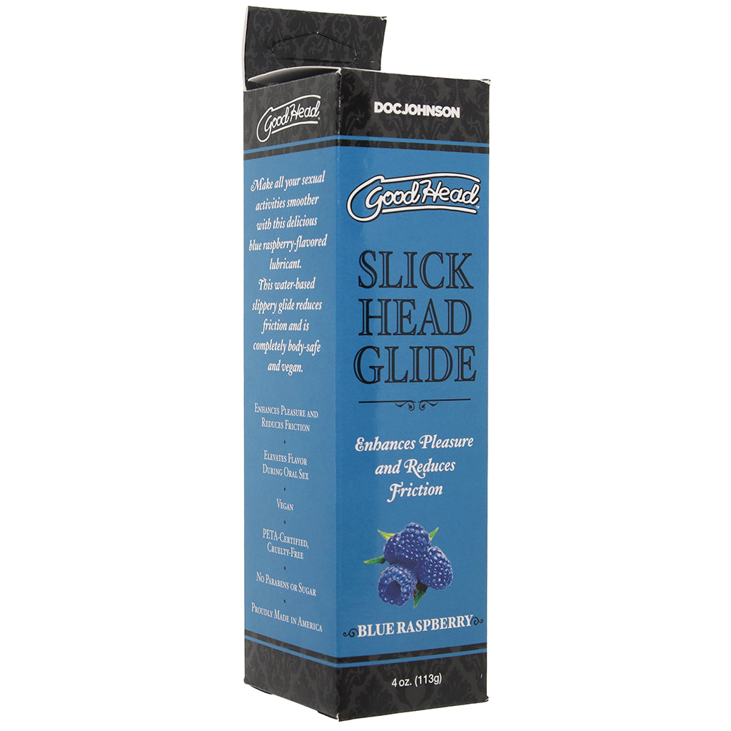 GoodHead Slick Head Glide 4oz/113g in Blue Raspberry Lubes and Lotions > Flavored Sex Lubes - Tophatter Daily Deals