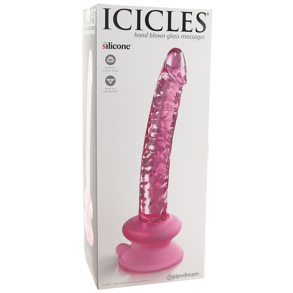 Icicles No. 86 Glass Dildo in Pink Dildo Sex Toys > G-Spot Dildos - Tophatter Daily Deals