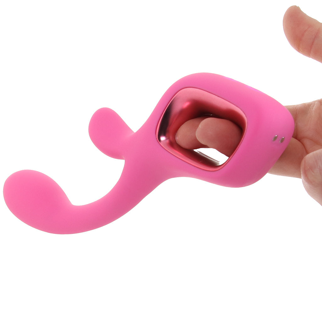 Pretty in Pink Velvet G-Spot Rabbit Vibe Vibrators > Rabbit Vibrators - Tophatter Daily Deals