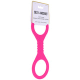 Sex & Mischief Hot Pink Silicone Cuffs in Small Bondage and Fetish > Wrist and Ankle Cuffs - Tophatter Daily Deals