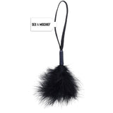 S&M Peaches 'n CreaMe Wrist Feather Ticker in Black - Tophatter's Adult Sex Toys Online Sensual Love > Ticklers & Teasers - Tophatter Daily Deals