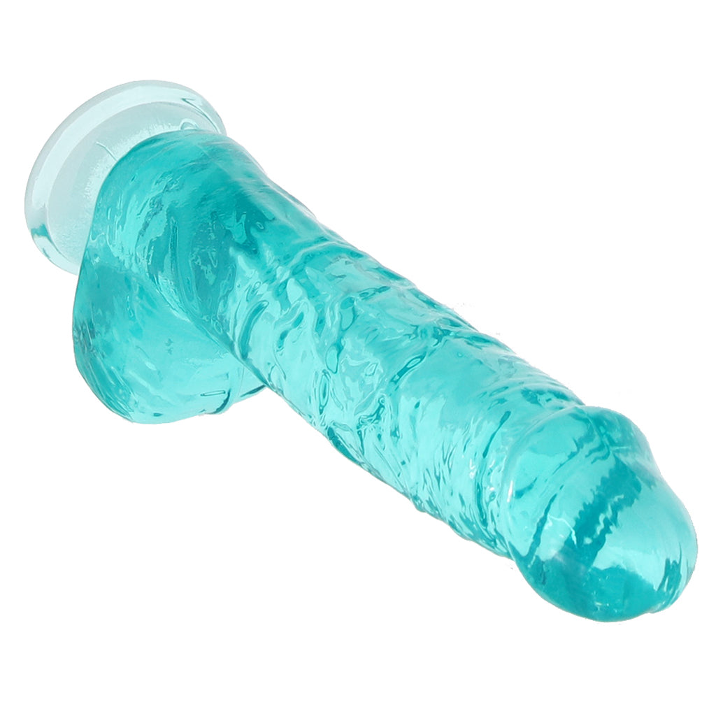 RealRock 6 Inch Realistic Ballsy Dildo in Turquoise Dildo Sex Toys > Realistic Dildos - Tophatter Daily Deals