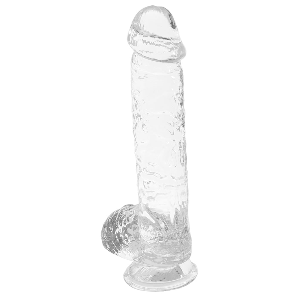 RealRock 6 Inch Realistic Ballsy Dildo in Crystal Clear Dildo Sex Toys > Realistic Dildos - Tophatter Daily Deals