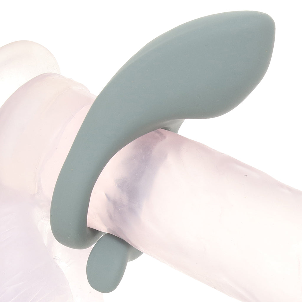 Dame Hug Vibrating Adjustable Couples Ring in Steel - Tophatter's Vibrator Deals Online Cock Rings - Tophatter Daily Deals