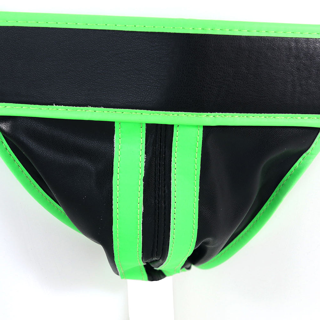 Ouch! Glow In The Dark Striped Jock Strap /M Bondage and Fetish > Men's Bondage Wear - Tophatter Daily Deals