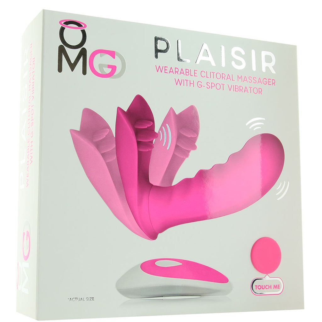 OMG Plaisir Wearable Clitoral & G-spot Vibe in Pink Vibrators > Wearable & Panty Vibrators - Tophatter Daily Deals