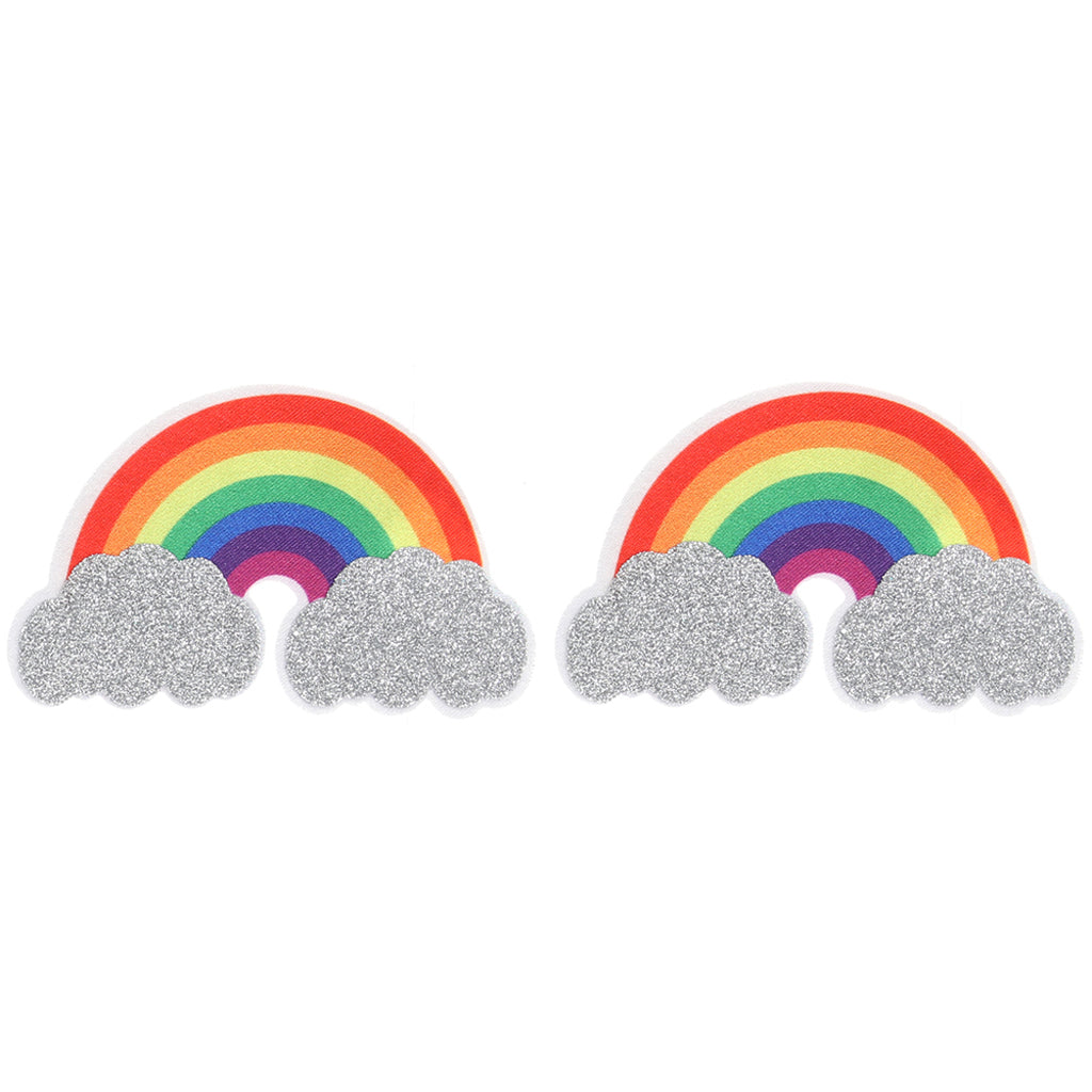 Pride Glitter Rainbows & Hearts Nipple Pasties Lingerie > Accessories - Tophatter Daily Deals