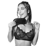Sex & Mischief Satin Blindfold in Black Bondage and Fetish > Pleasure Masks and Dress Up Play - Tophatter Daily Deals