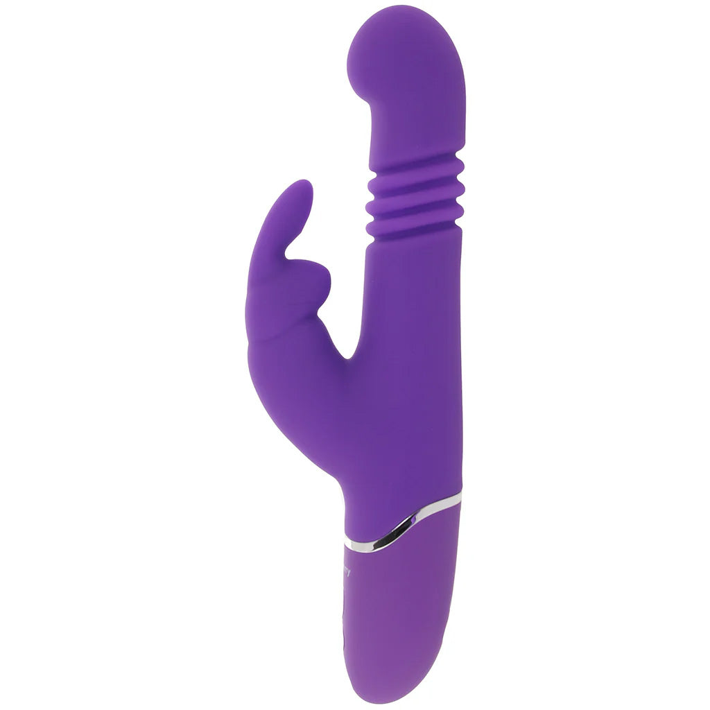 PinkCherry Thrusting Rabbit Vibe in Purple Vibrators > Rabbit Vibrators - Tophatter Daily Deals