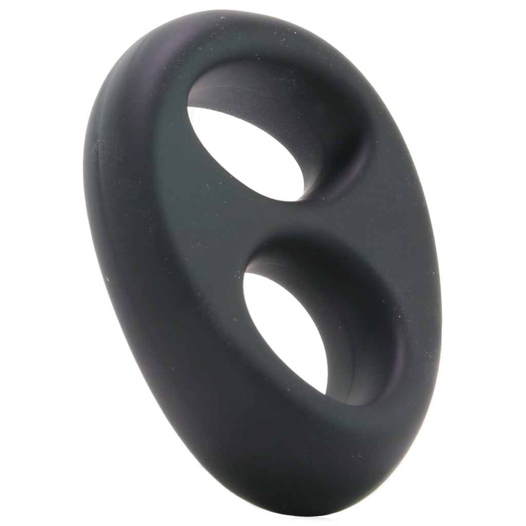 Renegade Romeo Soft Silicone Dual Ring in Black - Tophatter's Adult Products Cock Rings - Tophatter Daily Deals