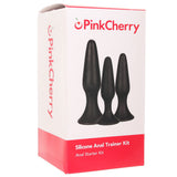 PinkCherry Silicone Anal Trainer Kit in Black Anal Sex Toys > Butt Plugs - Tophatter Daily Deals
