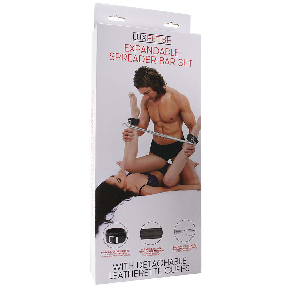 Expandable Spreader Bar Cuff Set Bondage and Fetish > Wrist and Ankle Cuffs - Tophatter Daily Deals