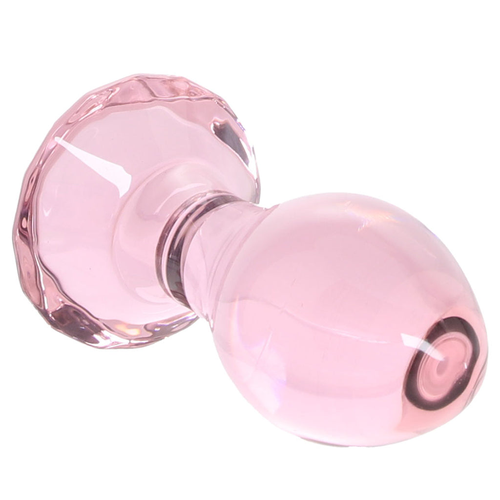Crystal Glass Gem Plug in Pink - Tophatter's Adult Sex Toys Online Anal Sex Toys > Butt Plugs - Tophatter Daily Deals